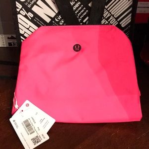 lululemon pink “all your small things” pouch NEW